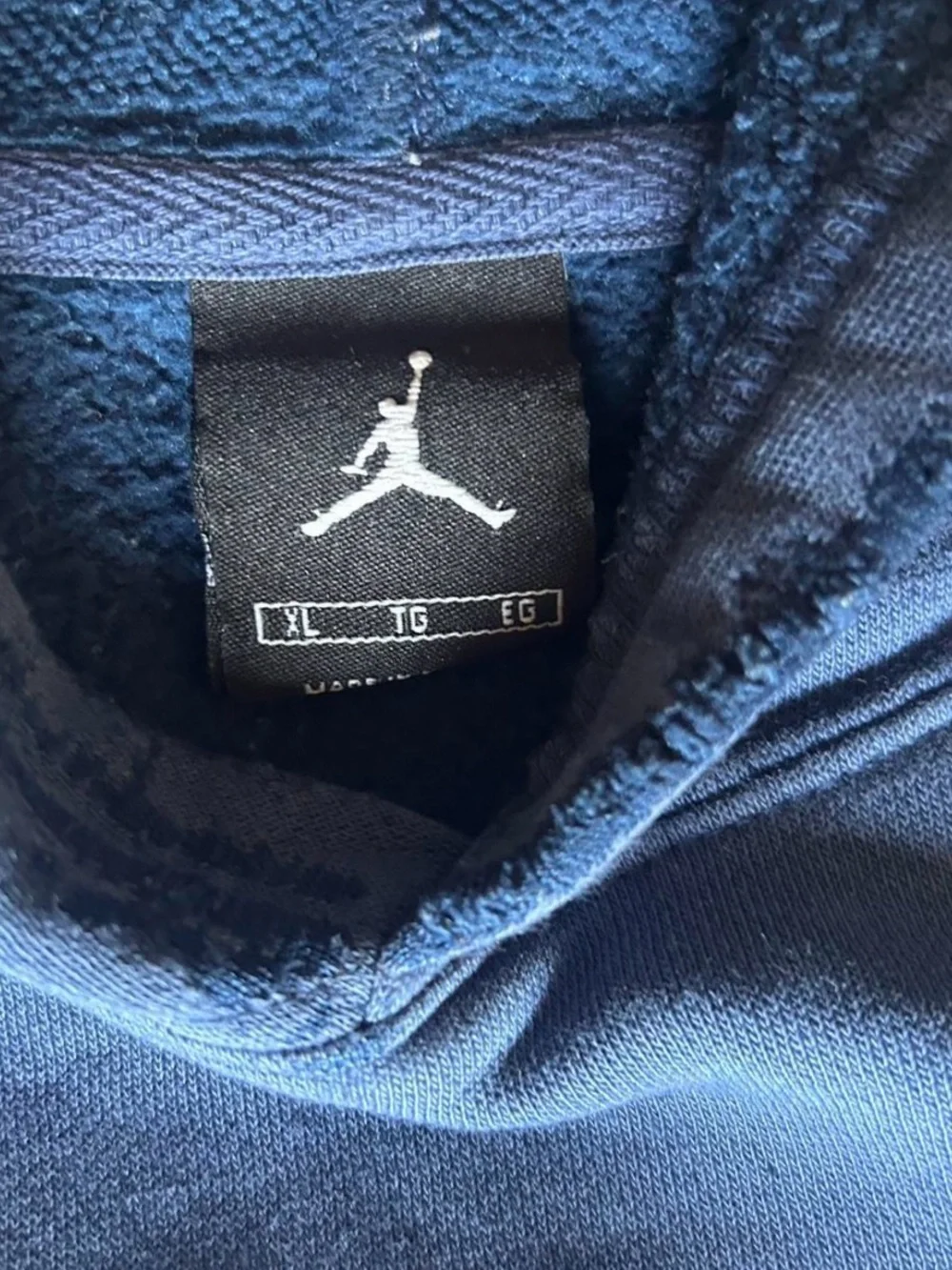 Jordan Navy Blue 'Carolina' Pullover Hoodie with Jumpman